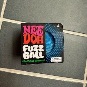 NeeDoh Fuzz Ball Stress Toy - Blue